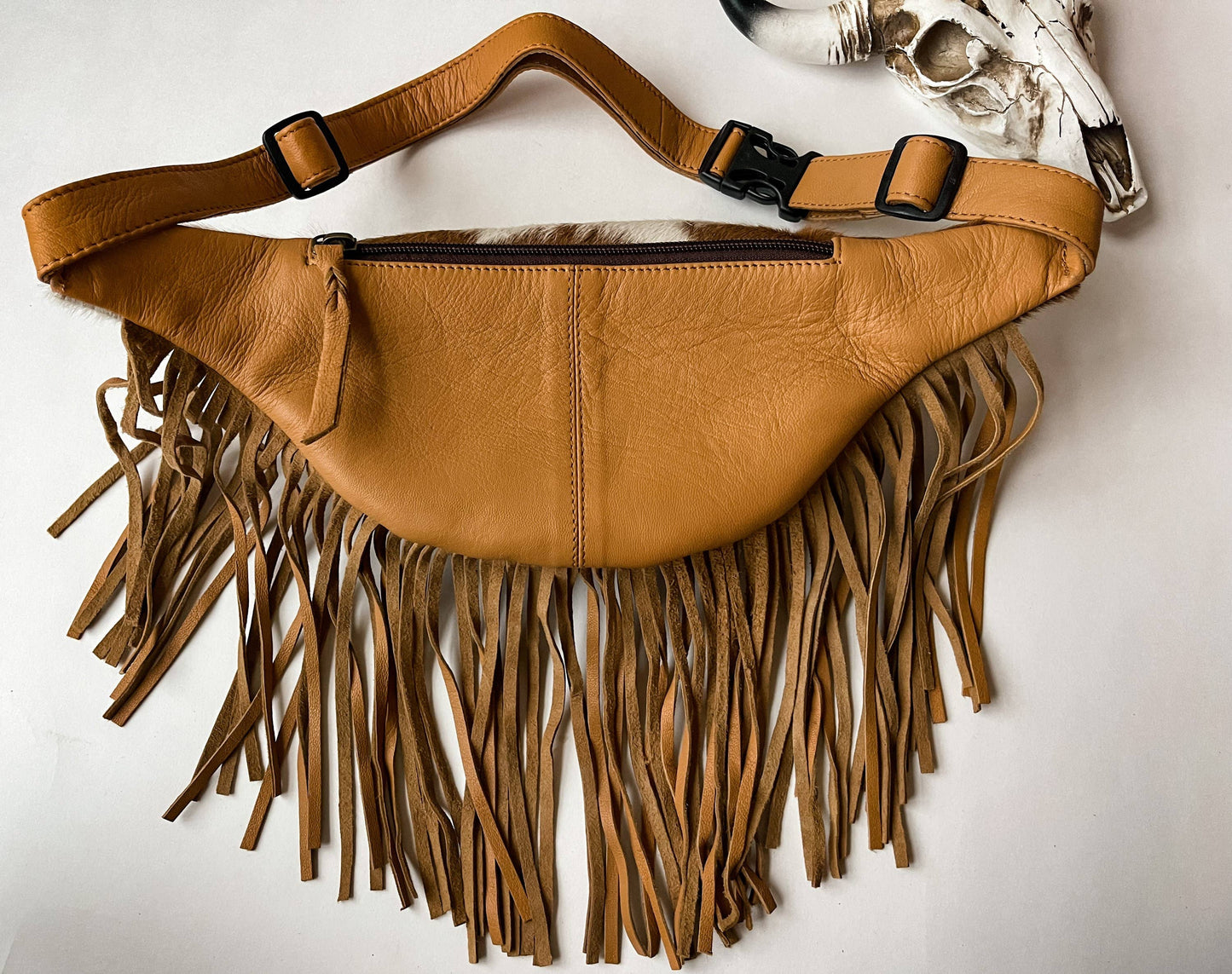 Western Hairon Cowhide Fanny Pack - bum bag