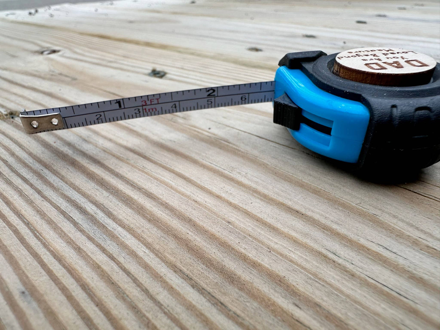 Mini Blue Fathers Day Keychain Tape Measure