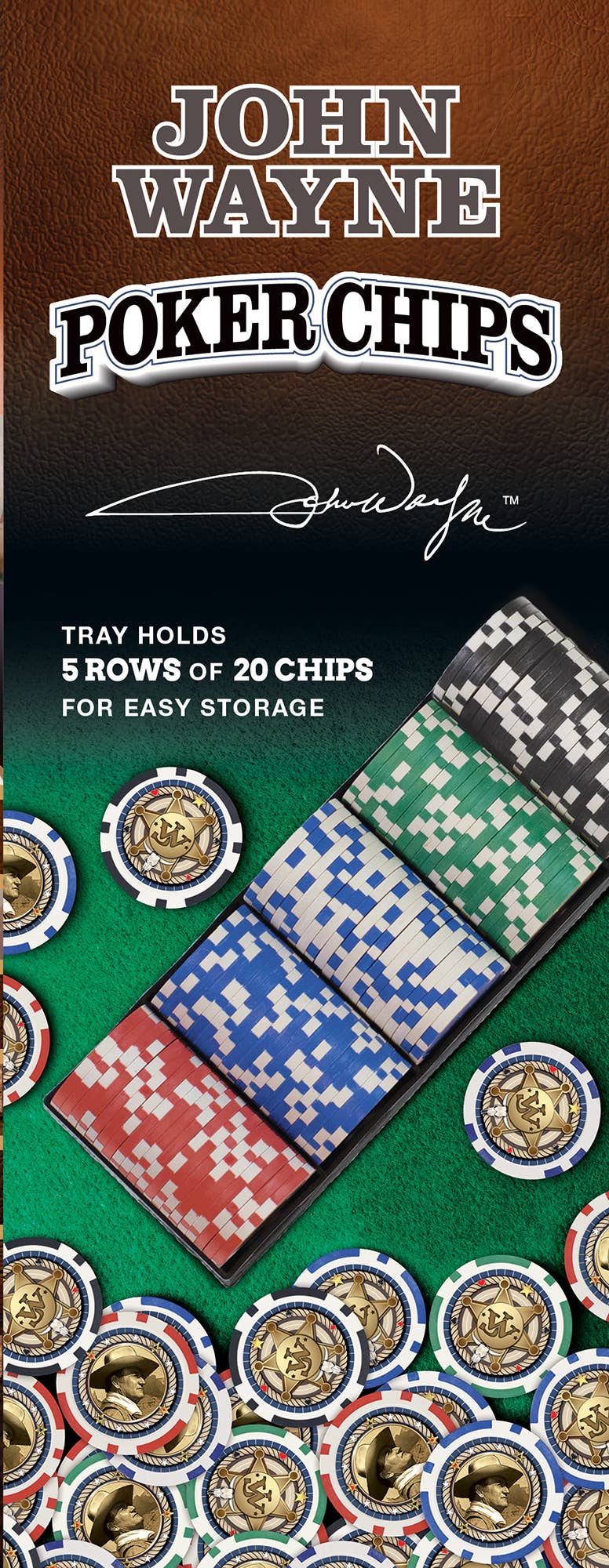 John Wayne 100 Piece Poker Chips