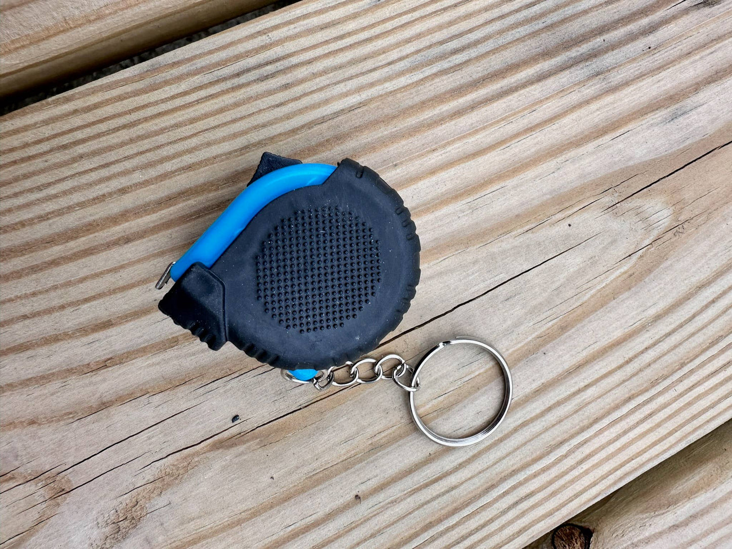 Mini Blue Fathers Day Keychain Tape Measure