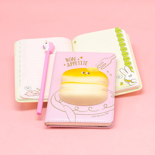 SALE! Cute Squishy Hardcover Notebook - Pancake