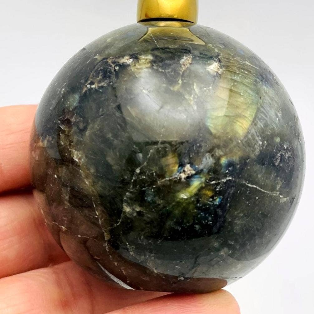 Labradorite Sphere Bottle Opener - (OF3-S52)