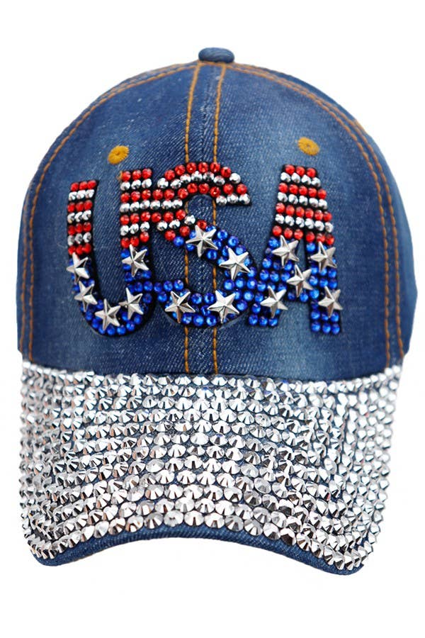 USA Logo American Flag Cap