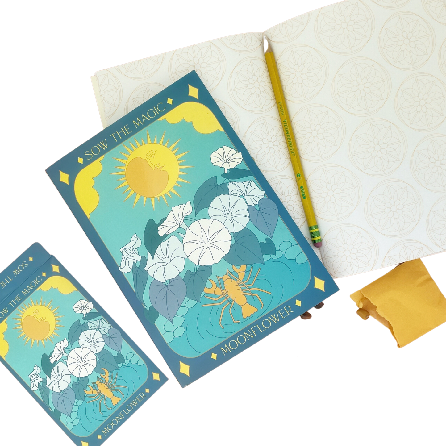 Moonflower Tarot Card Journal Notebook