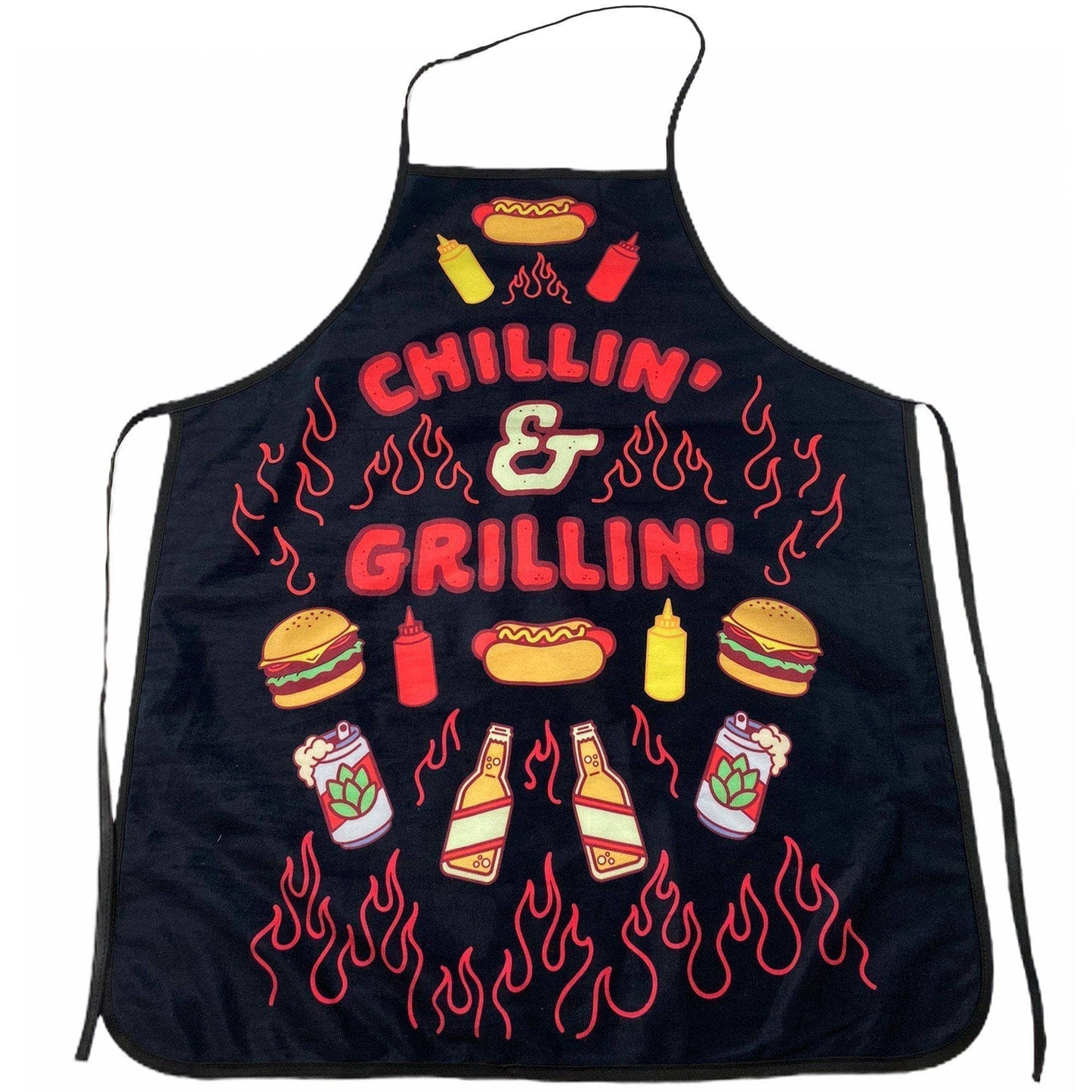 Chillin And Grillin Apron Funny Grill Gift for Dad Cool Idea