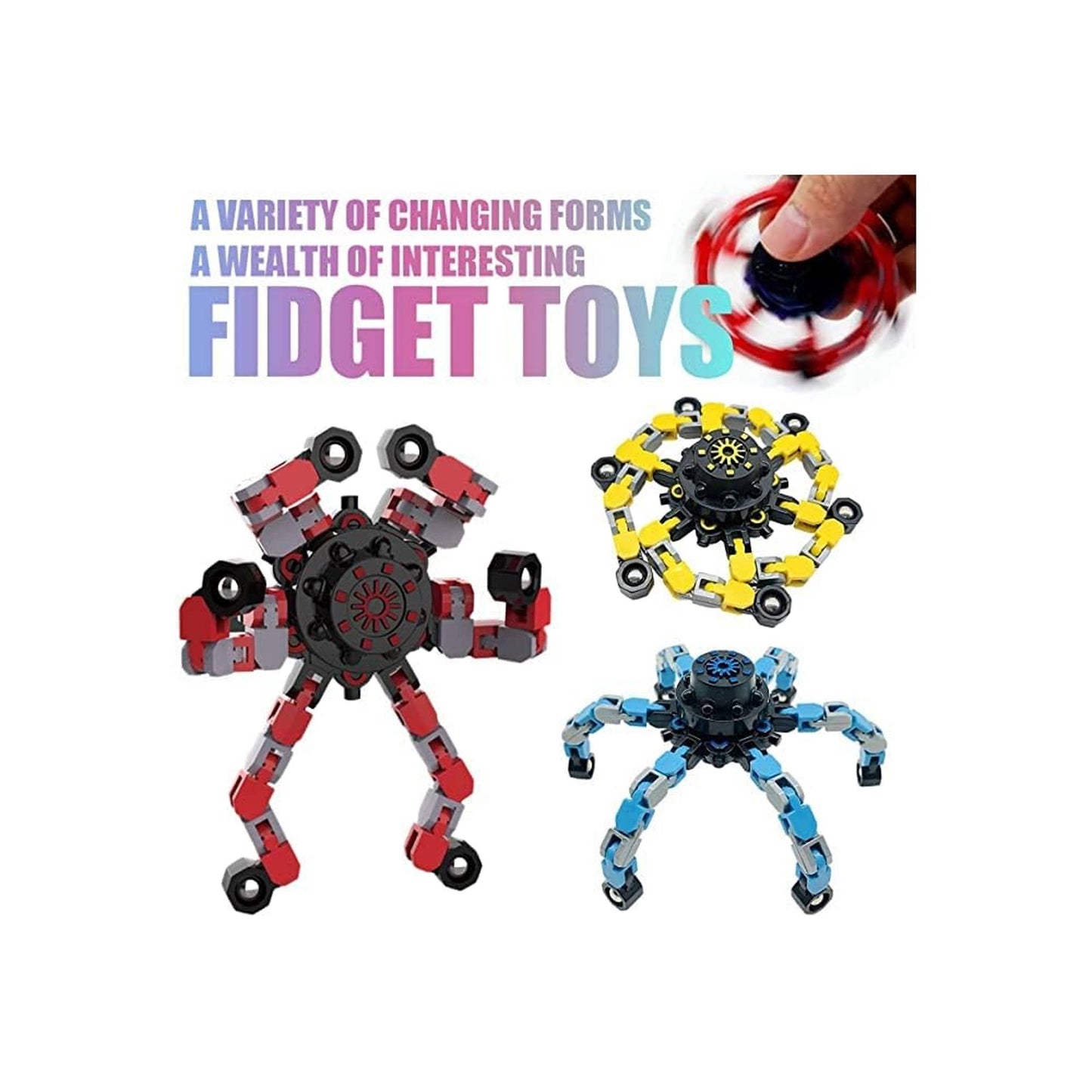 Transformable Robot Fidget Spinner Toy