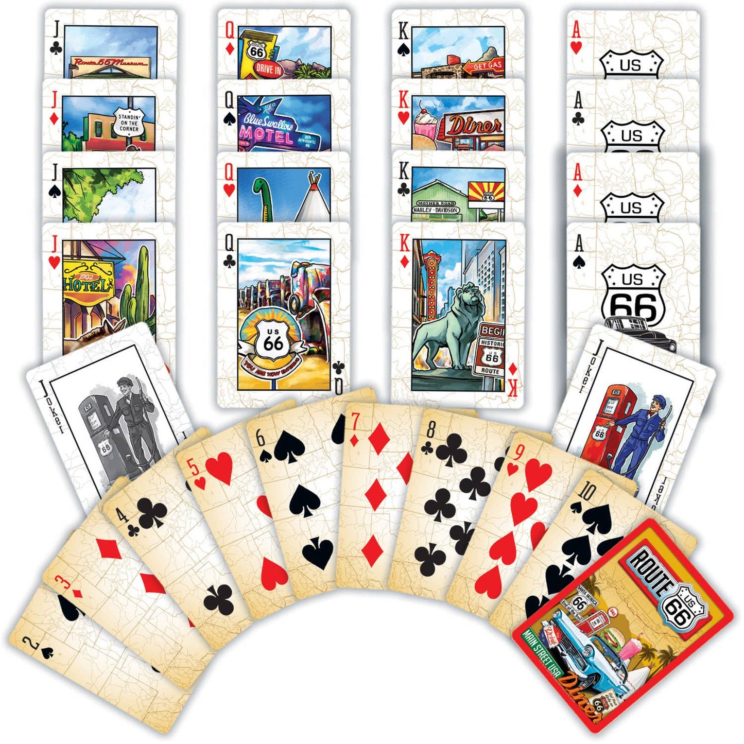 Route 66 Playing Cards