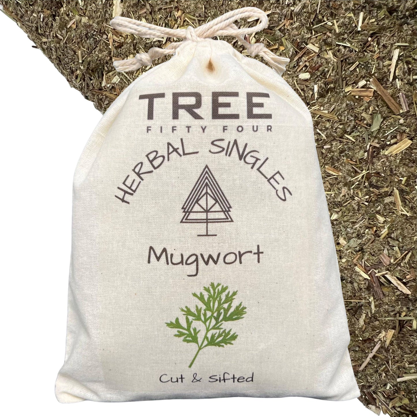 Mugwort, C/S in Double Drawstring Sachet, Organic, Loose