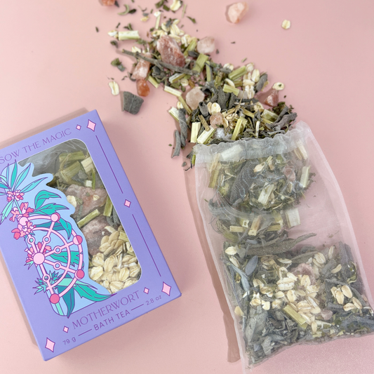 Motherwort Tarot Botanical Bath Tea Box