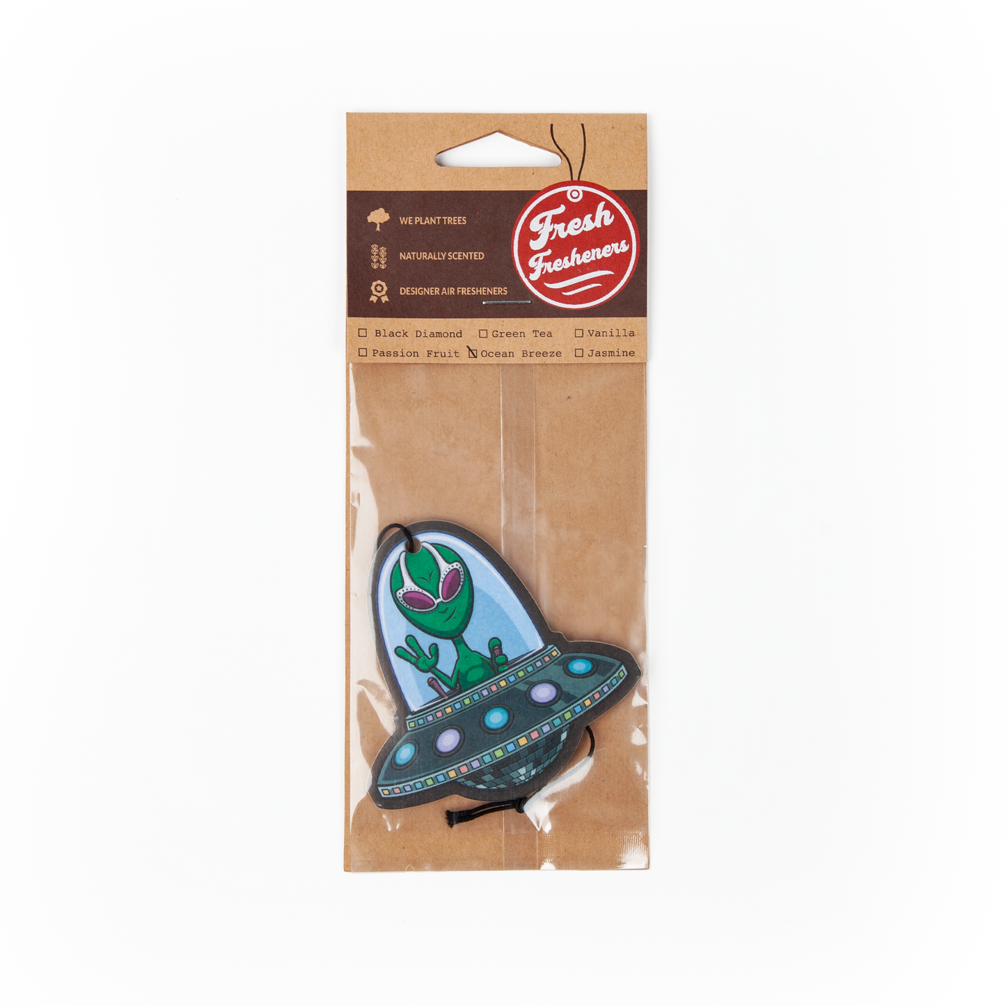 Alien in UFO Air Freshener Pack of 12