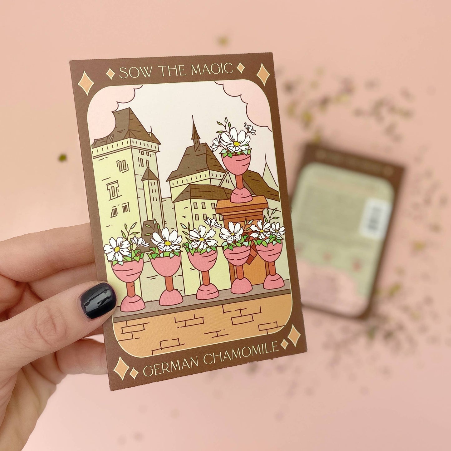 German Chamomile Tarot Garden + Gift Seed Packet