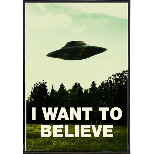 X-Files "I Want To Believe" Poster Print