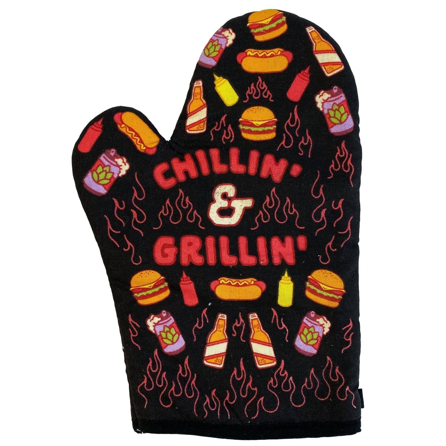 Chillin' And Grillin' Funny Oven Mitt Cool Gift Great Idea