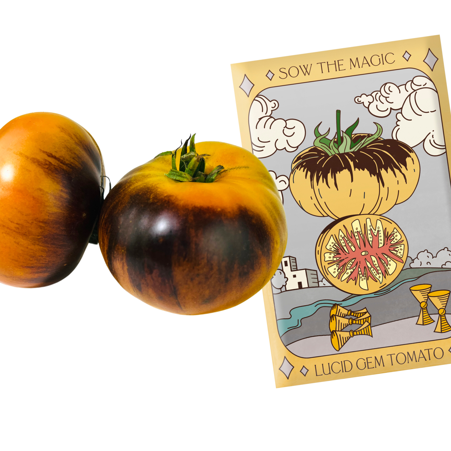 Lucid Gem Tomato Tarot Garden + Gift Seed Packet