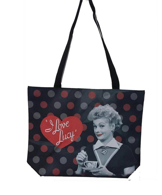 Lucy Tote Bag - Black & Red