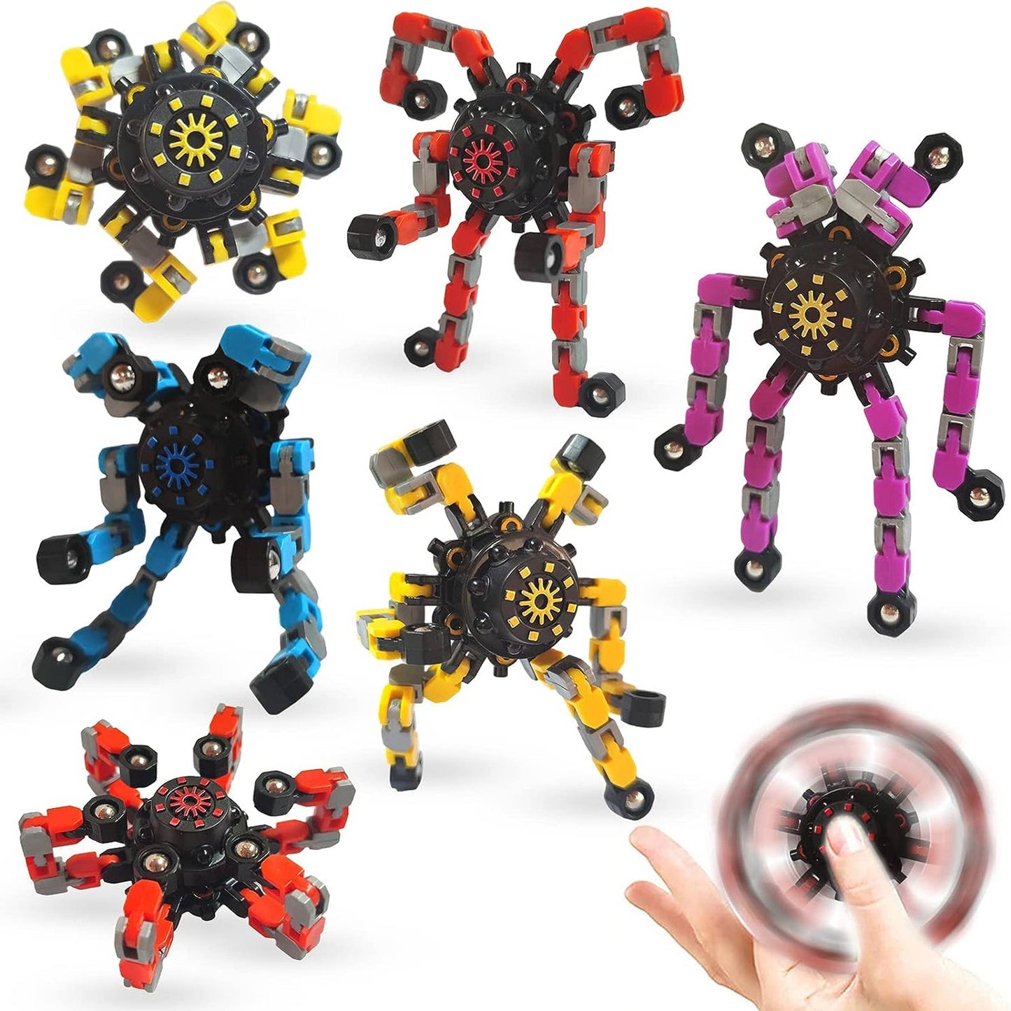 Transformable Robot Fidget Spinner Toy