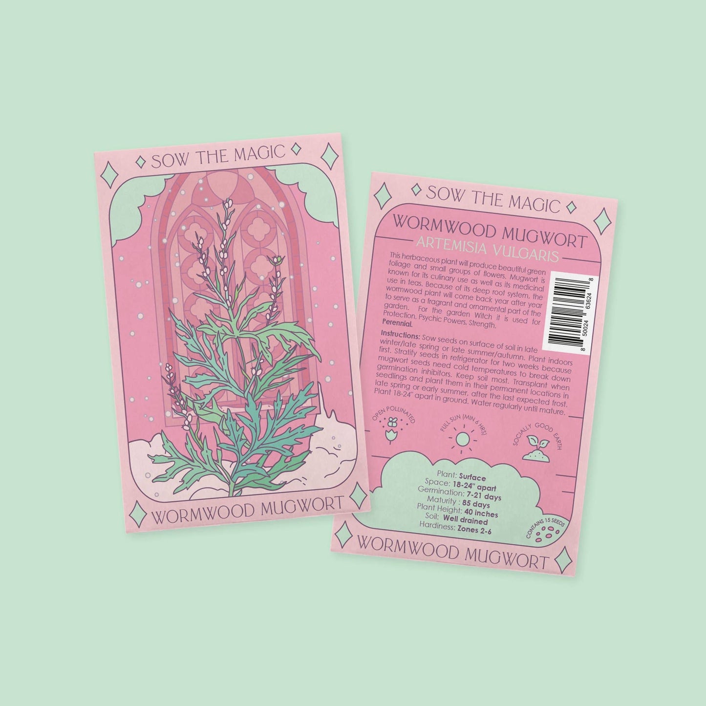 Wormwood Mugwort Tarot Garden + Gift Seed Packet