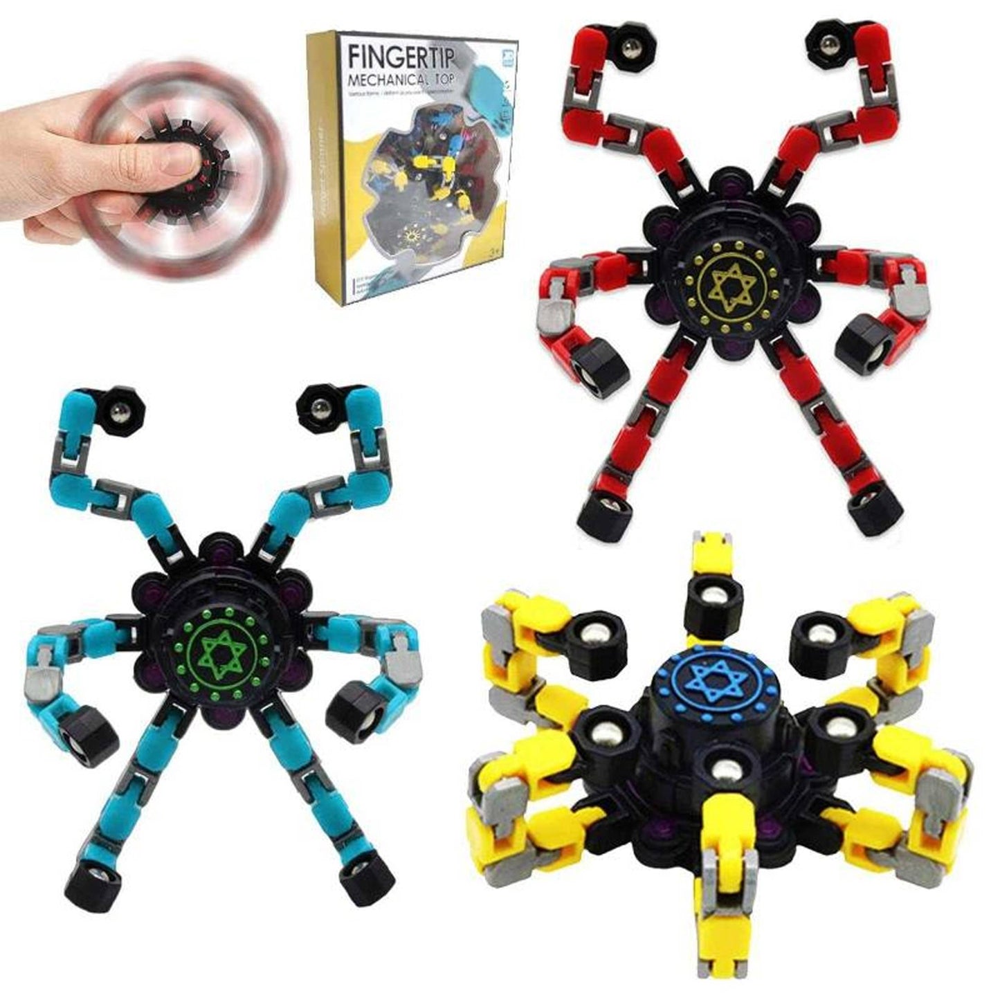 Transformable Robot Fidget Spinner Toy