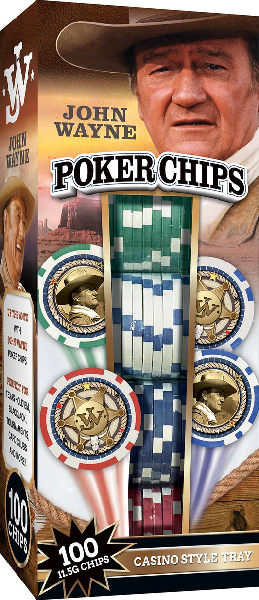 John Wayne 100 Piece Poker Chips