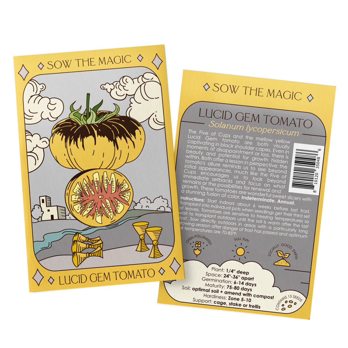 Lucid Gem Tomato Tarot Garden + Gift Seed Packet