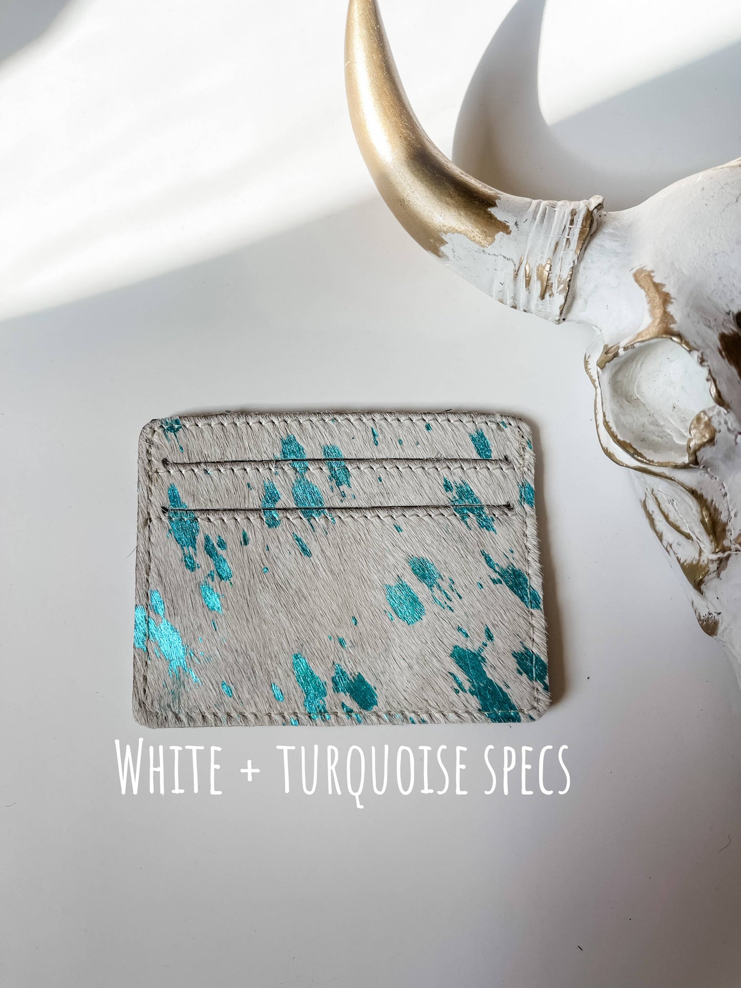 Western Cowhide Credit Card Holder - Money holder