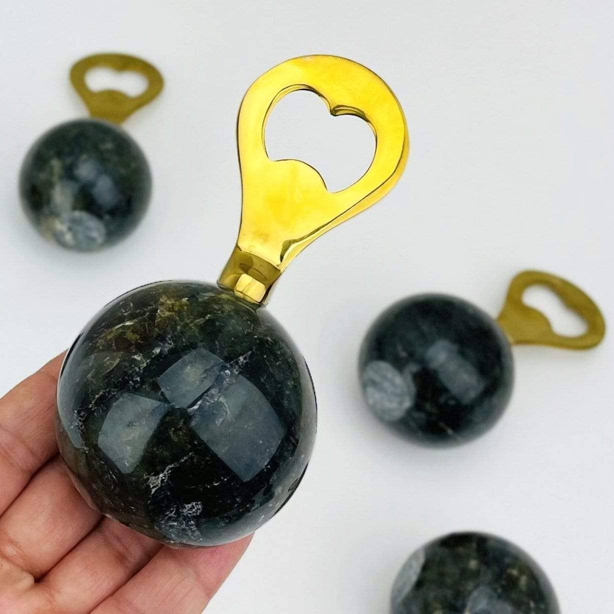 Labradorite Sphere Bottle Opener - (OF3-S52)