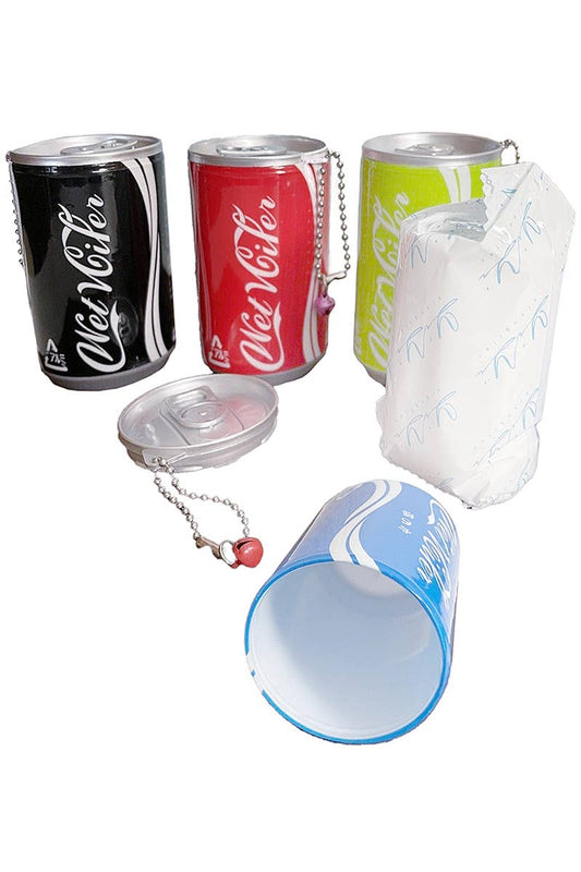 Soda Pop Can Mini Wet Wipes Keychain