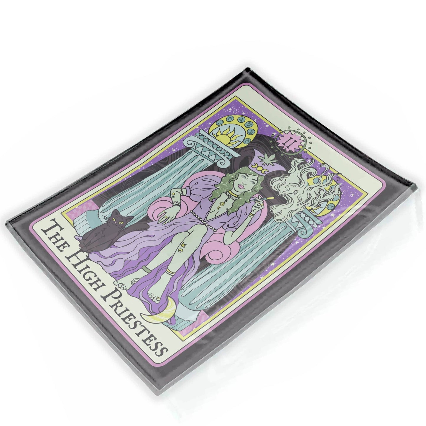 HIGH PRIESTESS TAROT TRAY (unbreakable glass)