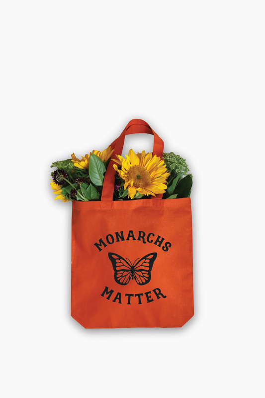 Monarchs Matter Butterfly Eco Friendly Canvas Tote Bag | Summer Gift | Reusable Bag