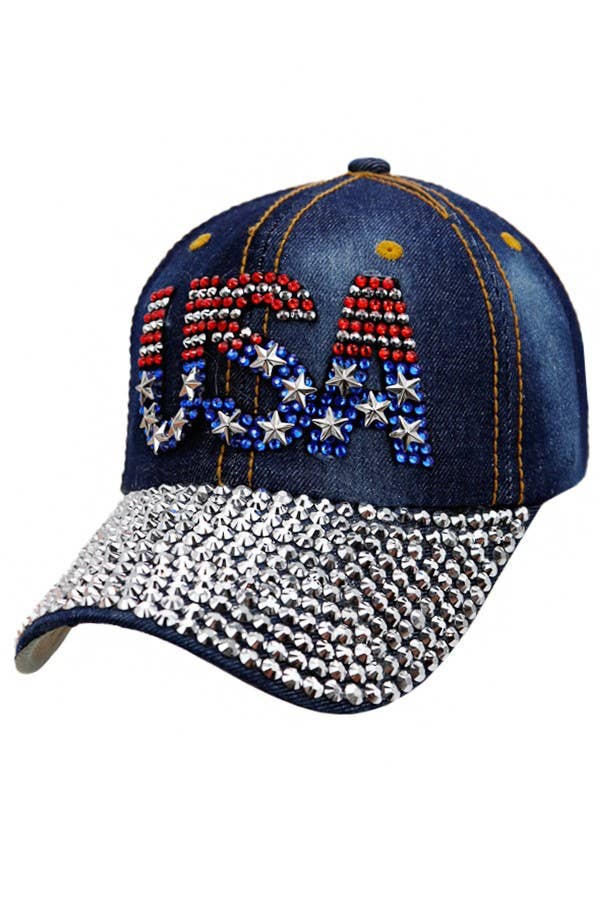 USA Logo American Flag Cap