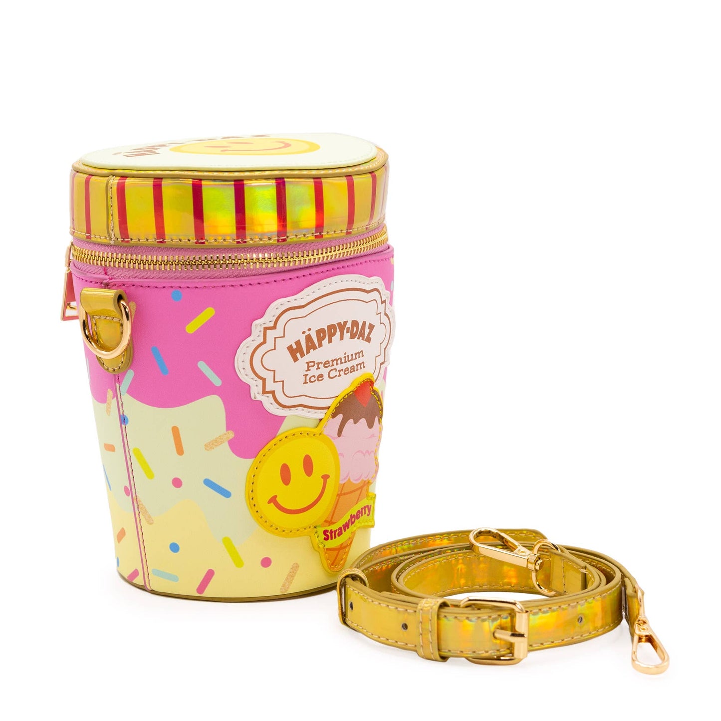 Happy Daz Ice Cream Tub Handbag - Strawberry 🍓