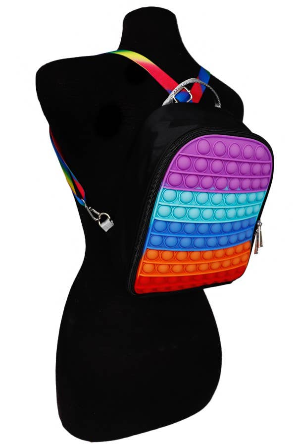 Two-Way Zippered Nylon Backpack