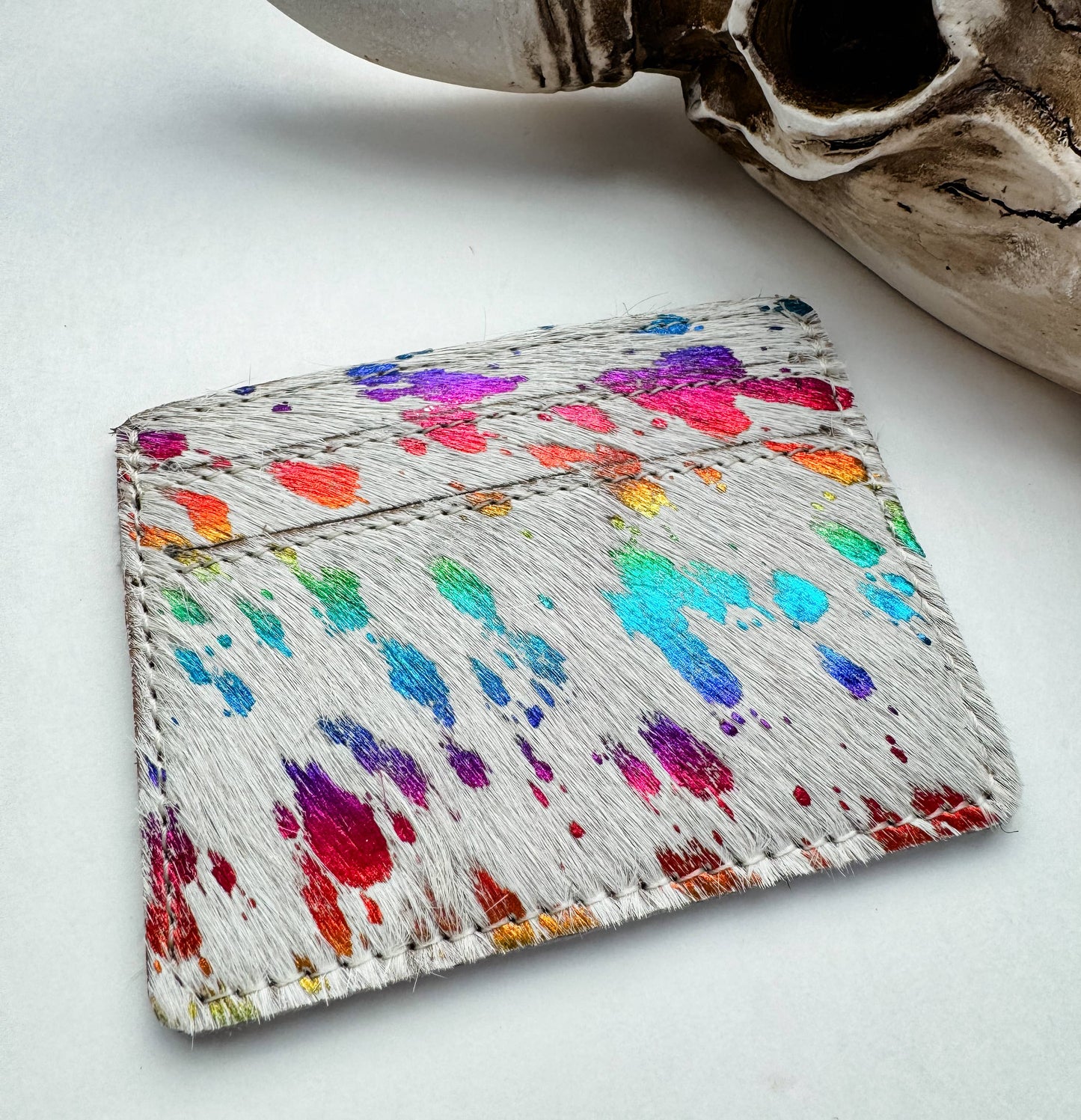 Western Cowhide Credit Card Holder - Money holder