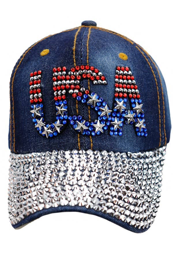 USA Logo American Flag Cap