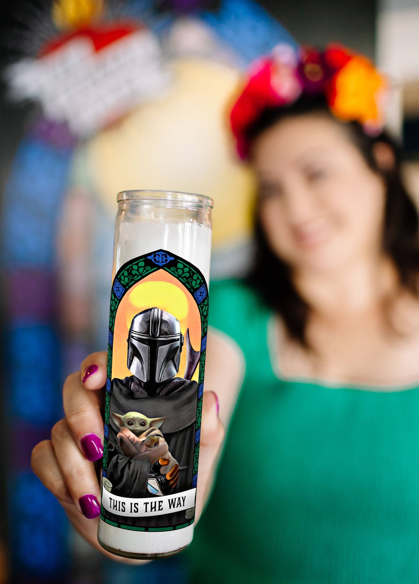 Saint Mandalorian and Grogu