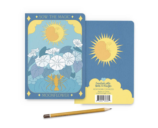 Moonflower Tarot Card Journal Notebook