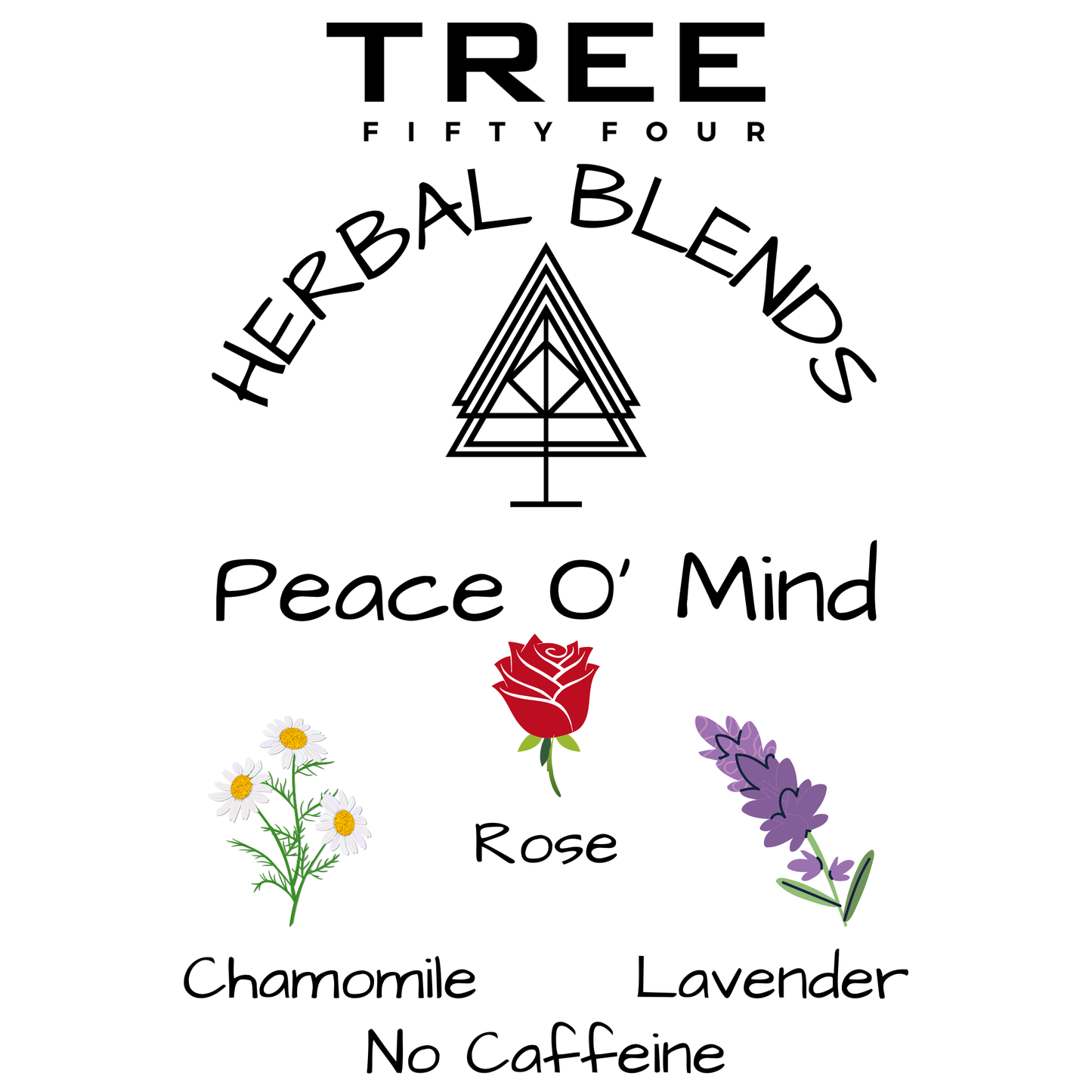 Peace O' Mind Herbal Tea Blend in Drawstring Sachet, Loose