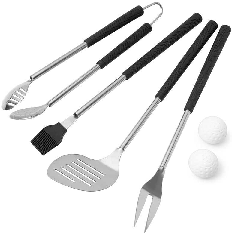 Gute 7 Piece Golf BBQ Tools Gift Set - Fathers Day Golf Club