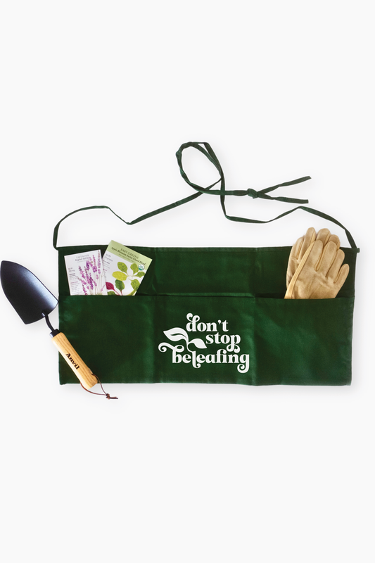 Don't Stop Beleafing Garden Apron | Summer 2024 | Gardener Gift