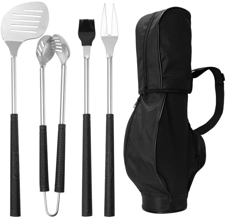 Gute 7 Piece Golf BBQ Tools Gift Set - Fathers Day Golf Club