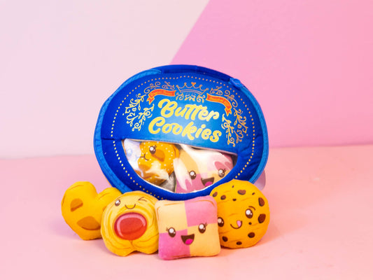 Mini Plushie - Butter Cookie Tin