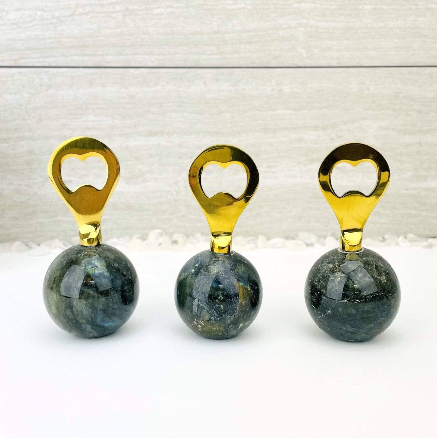 Labradorite Sphere Bottle Opener - (OF3-S52)