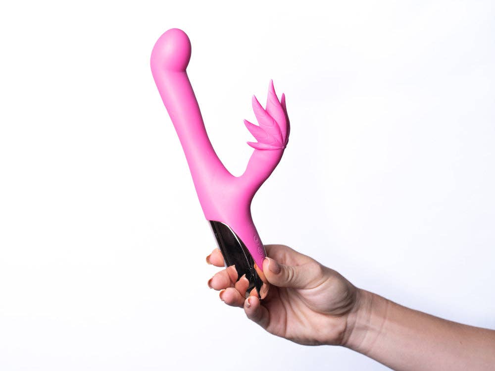 Maui Dula Motors 15-Function Hemp Leaf Vibrator Pink