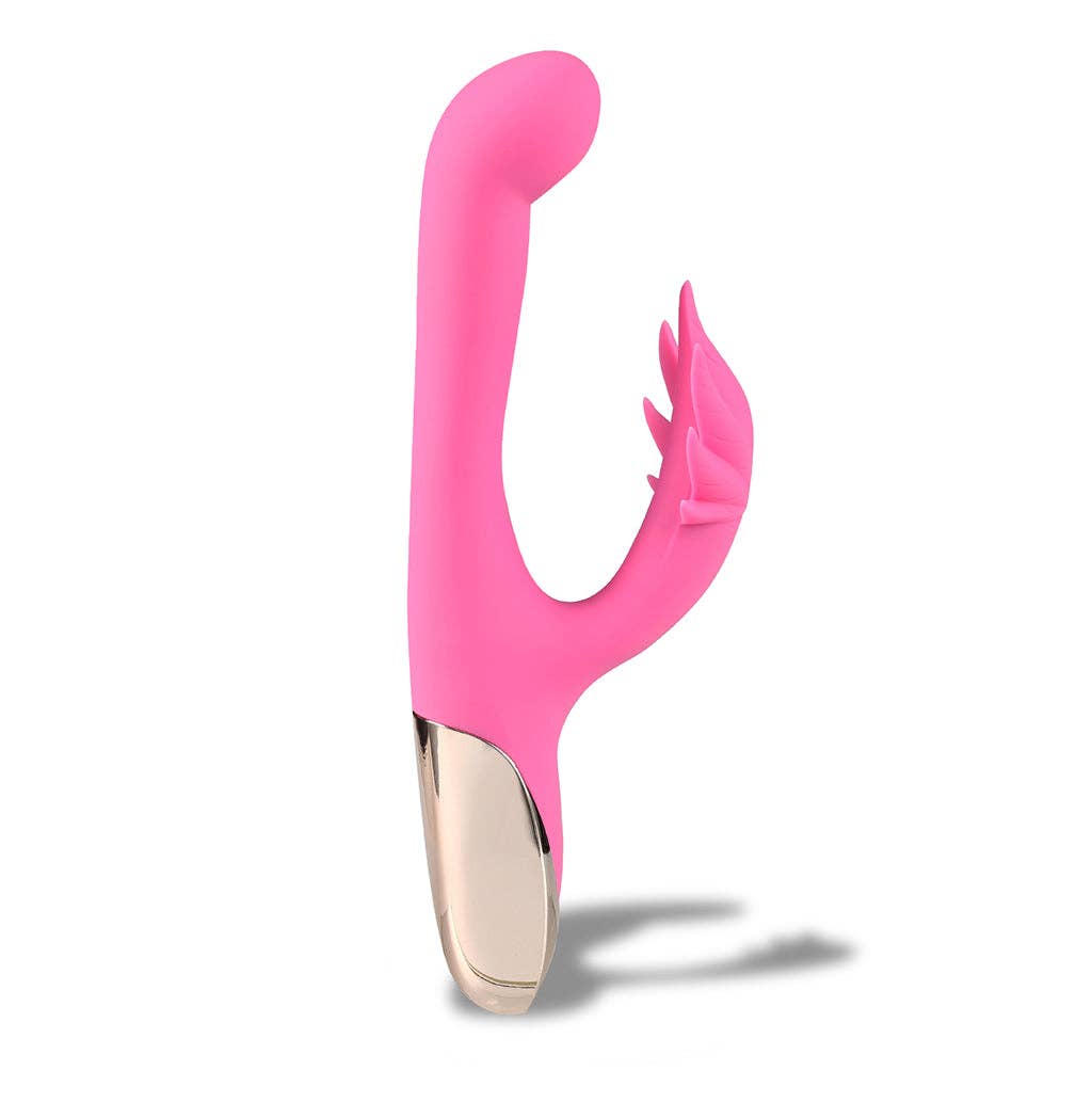 Maui Dula Motors 15-Function Hemp Leaf Vibrator Pink