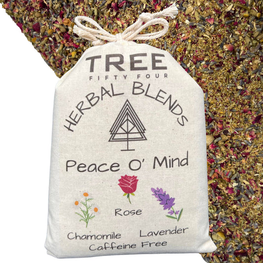 Peace O' Mind Herbal Tea Blend in Drawstring Sachet, Loose