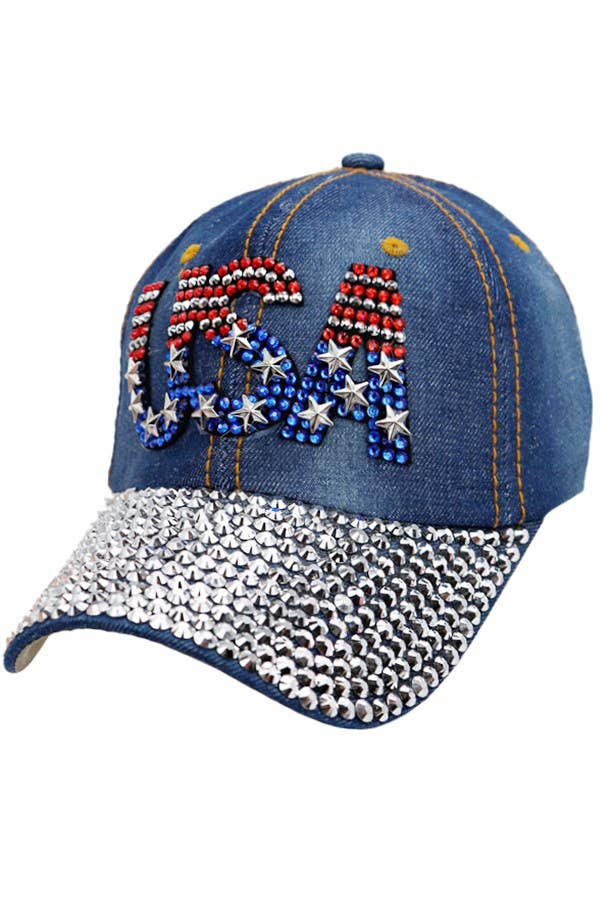 USA Logo American Flag Cap