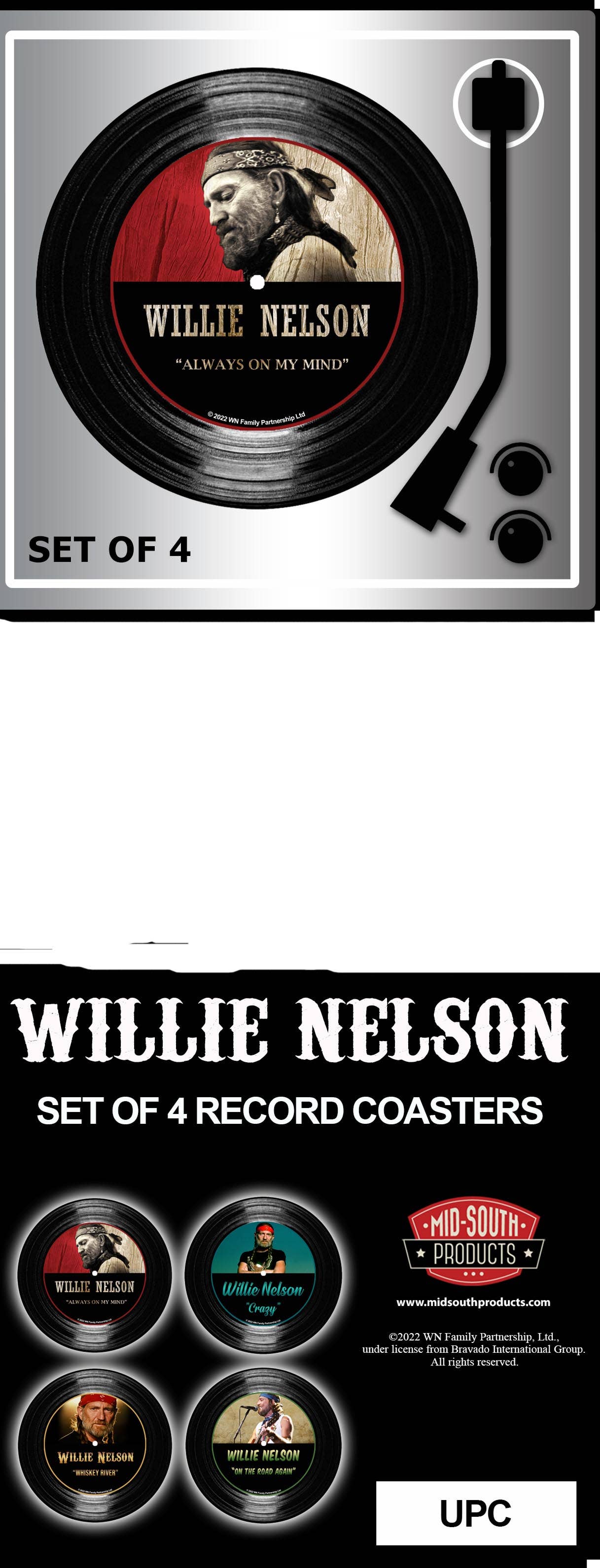 Willie Nelson Coasters